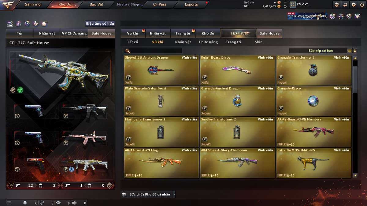 shop acc cf uy tin gia re